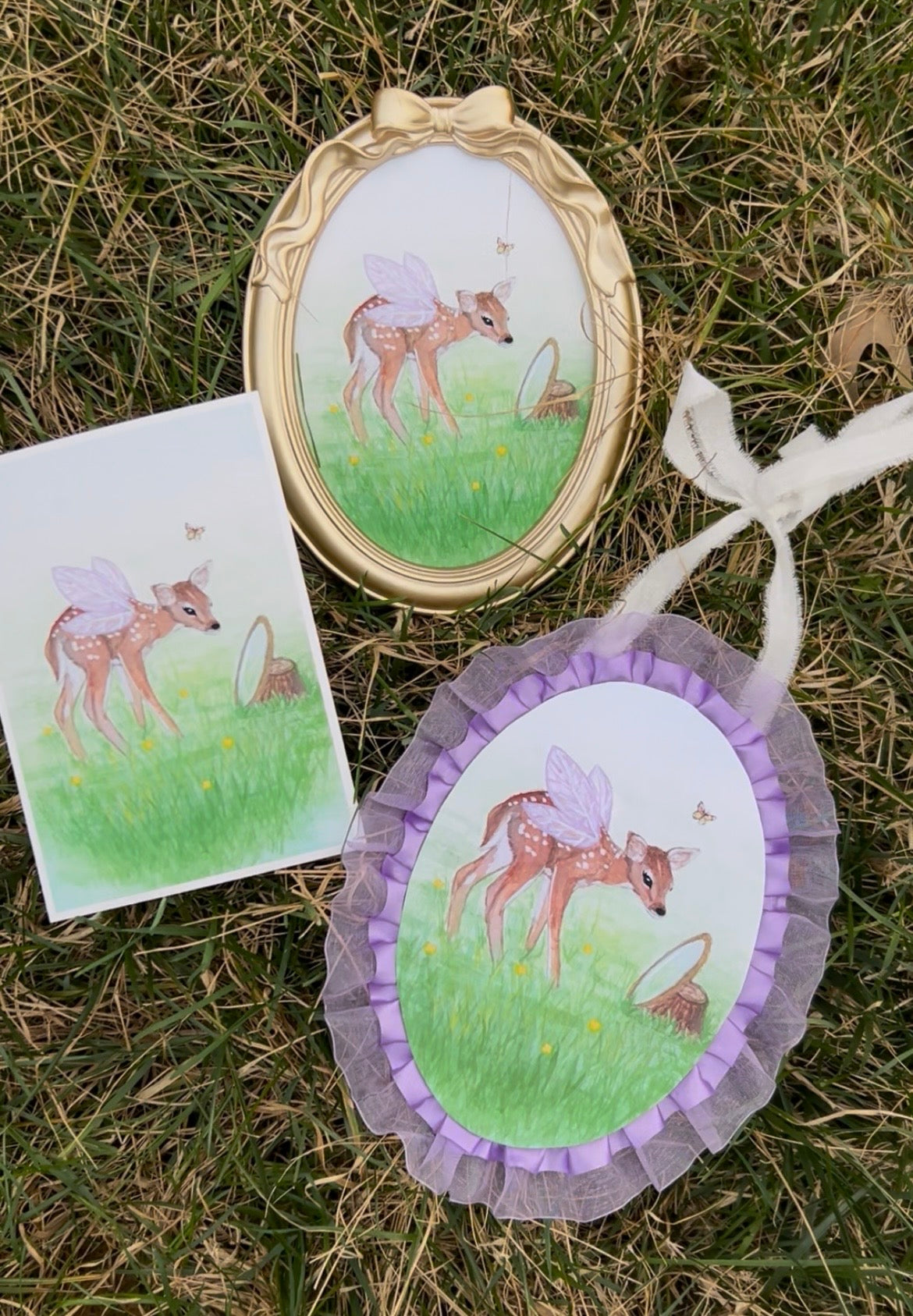 Deer Pretty Enchanted Art Print 5x7